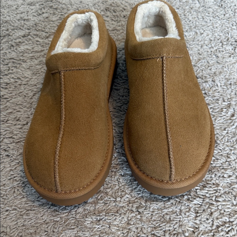 Auden Tan Women's Slip on shoes with hard bottoms - Picture 2 of 5